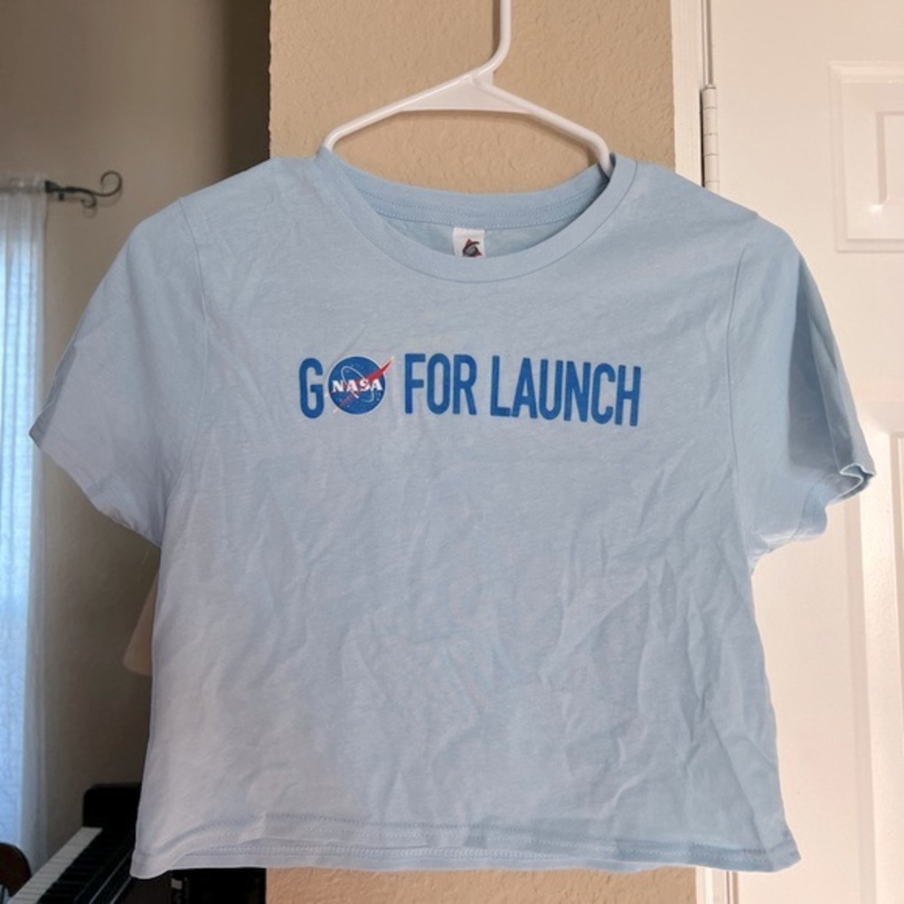 Go For Launch NASA Cropped Tee